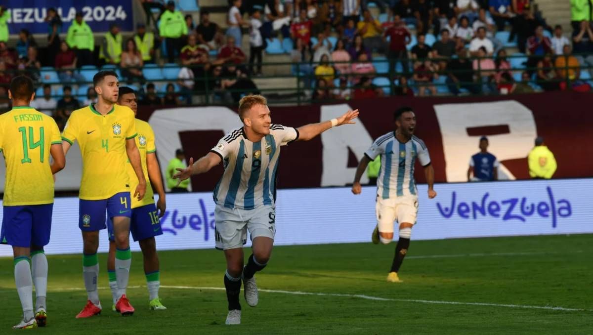 Sub 23: Argentina le ganó a Brasil y clasificó a París 2024