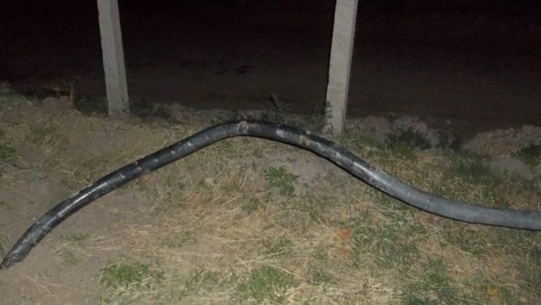Los atraparon cuando intentaban robar un cable subterráneo