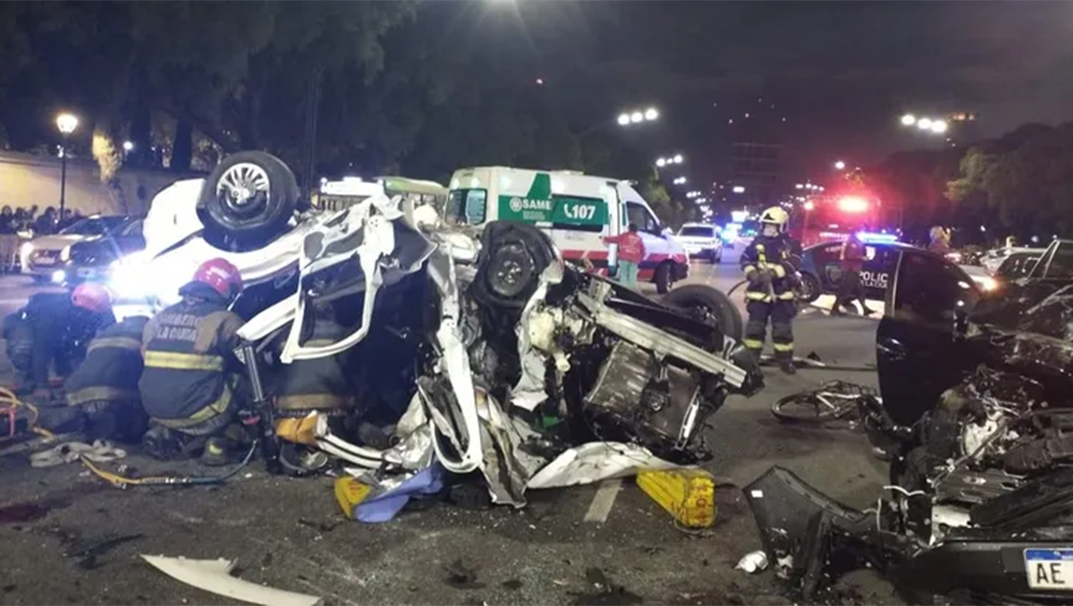 Video del fatal accidente en Palermo: iba a más de 150 km/h por Libertador