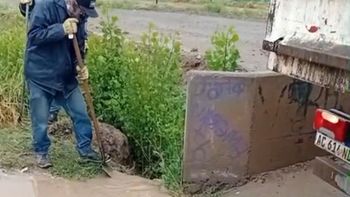 el temporal provoco la acumulacion de agua y el municipio trabaja para acelerar el drenaje