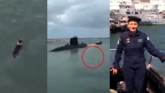 El perro de la submarinista que se tiró al agua para despedirla