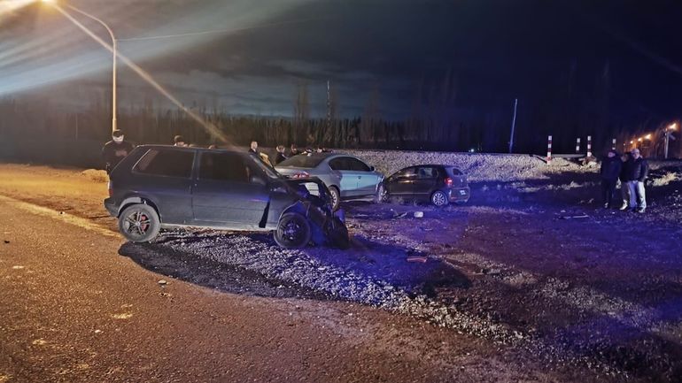 El impactante siniestro se registró pasadas las 21 sobre la Ruta 65. Foto: Gentileza.