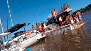 hicieron una fiesta clandestina en un yate y casi lo hunden