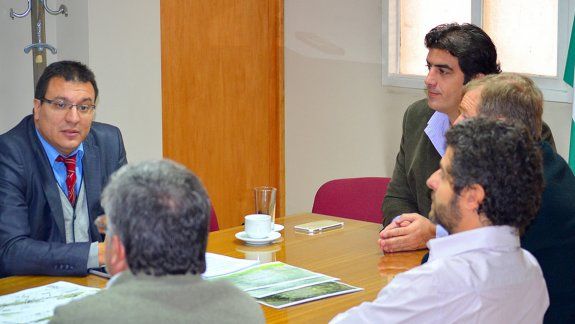 Lucas Pica conversó con Aníbal Tortoriello, Diego Vázquez y otros funcionarios.