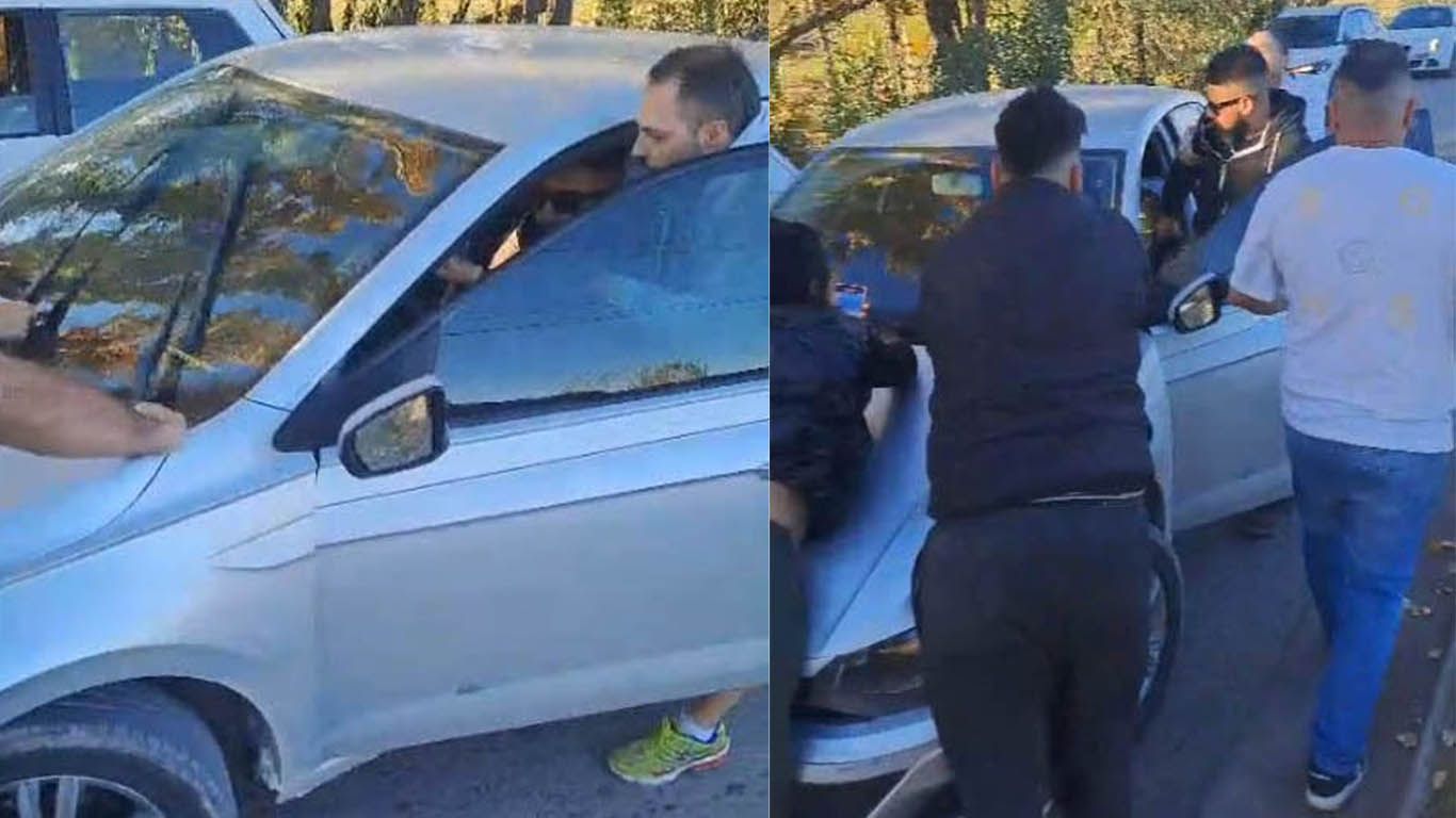 El Polo embistió a un Fiat Uno que iba adelante. Su conductor reaccionó violentamente y escapó. Los damnificados dicen que estaba borracho.&nbsp;