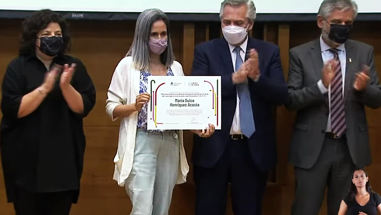 Investigadora rionegrina fue reconocida por el Presidente