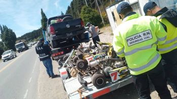 secuestran en bariloche un karting con motor de moto robada en cipolletti