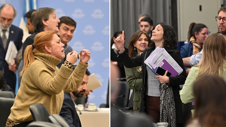 Fuerte cruce en Diputados.