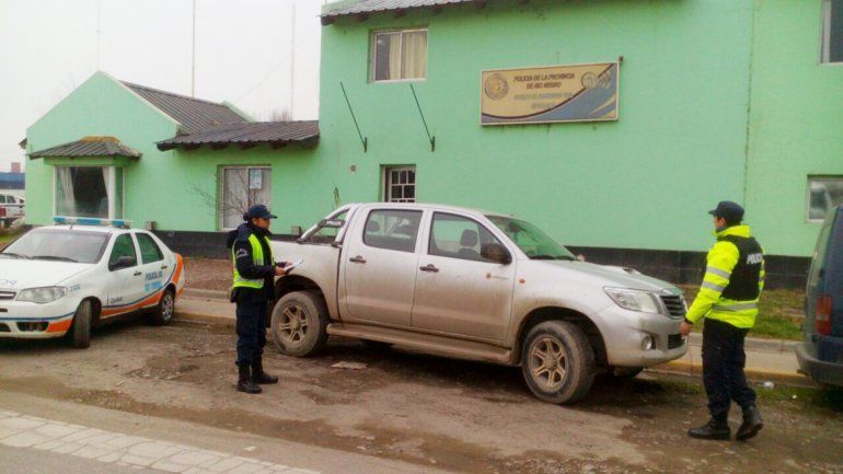 La camioneta Toyota Hilux quedó secuestrada en la Caminera cipoleña.