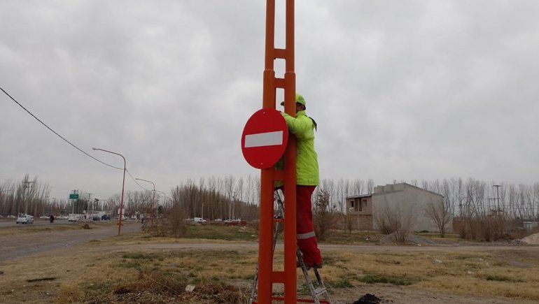 El Municipio cipoleño mejora la señalización vial en la ciudad