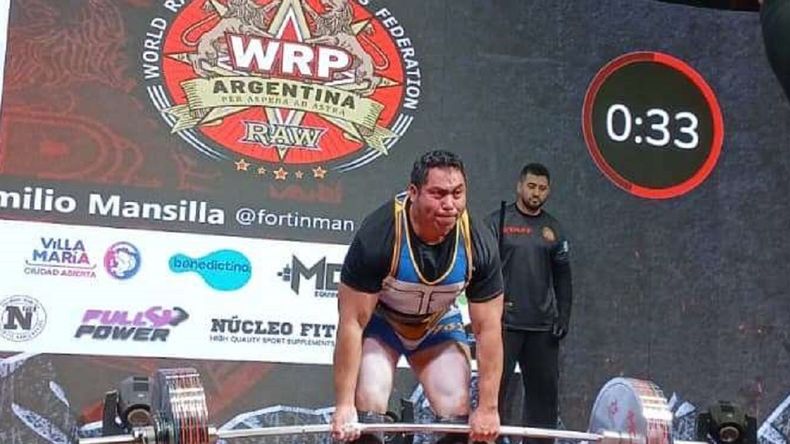 El neuquino que levantó casi 700 kilos y se va otra vez al Mundial