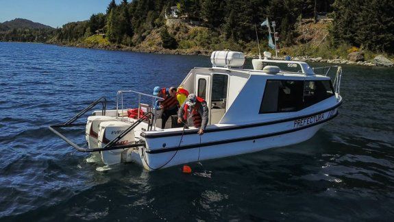 Grababan docuficción y lograron ver el fondo del Nahuel Huapi