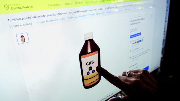Anmat dio de baja publicaciones de venta de dióxido de cloro