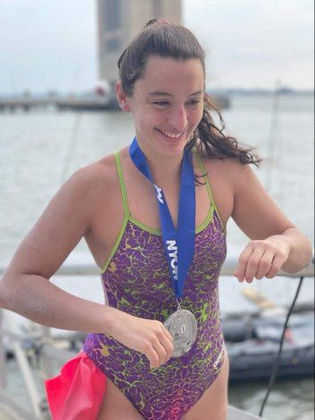 Rionegrina nadó alrededor de la isla de Manhattan&nbsp;