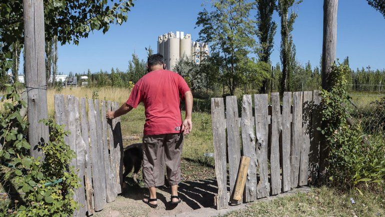 Los gigantes silos transformaron el paisaje de la chacra cipoleña.  