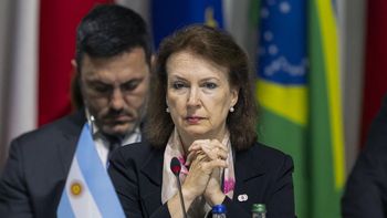 La canciller Diana Mondino y el ministro de Defensa Luis Petri.