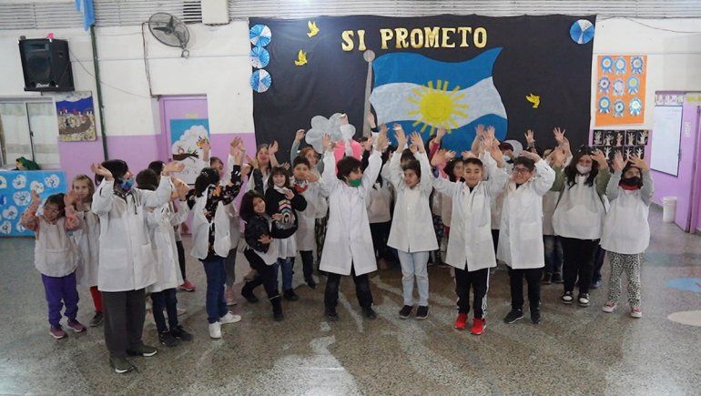 Más de 400 niños y niñas participarán del acto de Promesa a la Bandera