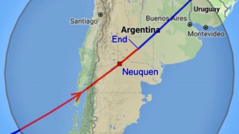 La Estación Espacial será visible hoy desde el cielo del Alto Valle