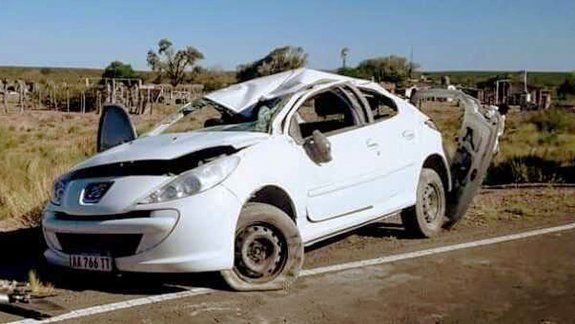 Impactante vuelco en la Ruta 151: un matrimonio y su bebé heridos