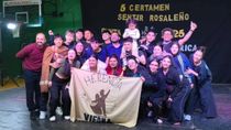 La agrupación folklórica rionegrina que brilló en tierra bonaerense. Lástima lo del equipaje...