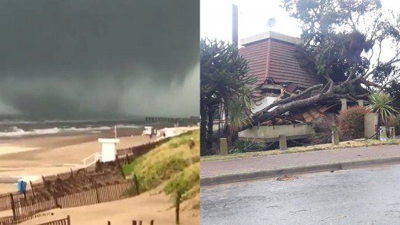 Un tornado sacudió Pinamar y dejó grandes destrozos