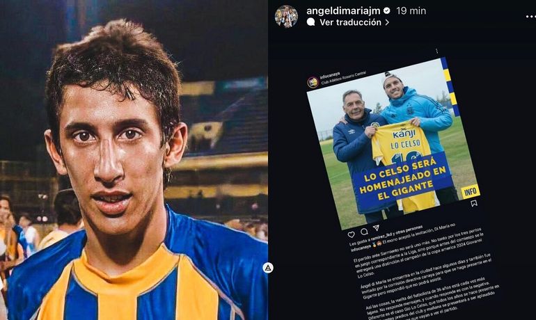 Fuerte posteo de Ángel Di María sobre su posible regreso a Rosario Central