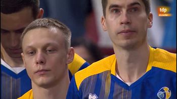 emocion y lagrimas de la seleccion de basquet de ucrania