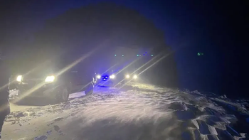 Un temporal de nieve puso en serio riesgo la vida de varias personas, entre ellas un bebe de un año y medio.