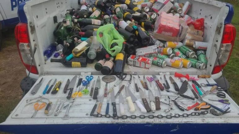 En la previa del partido entre Boca y River la policía secuestró armas blancas, drogas y alcohol