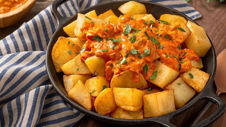 Papas bravas, versión al horno