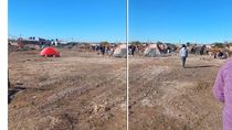 Una toma de tierras genera tensión entre vecinos de Allen. Una toma de tierras genera tensión entre vecinos de Allen.