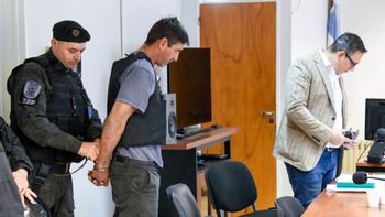 Hernán Solvas en el juicio realizado en Puerto Madryn: la defensa pedía homicidio simple para aminorarle la pena, pero el jurado popular no lo convalidó.