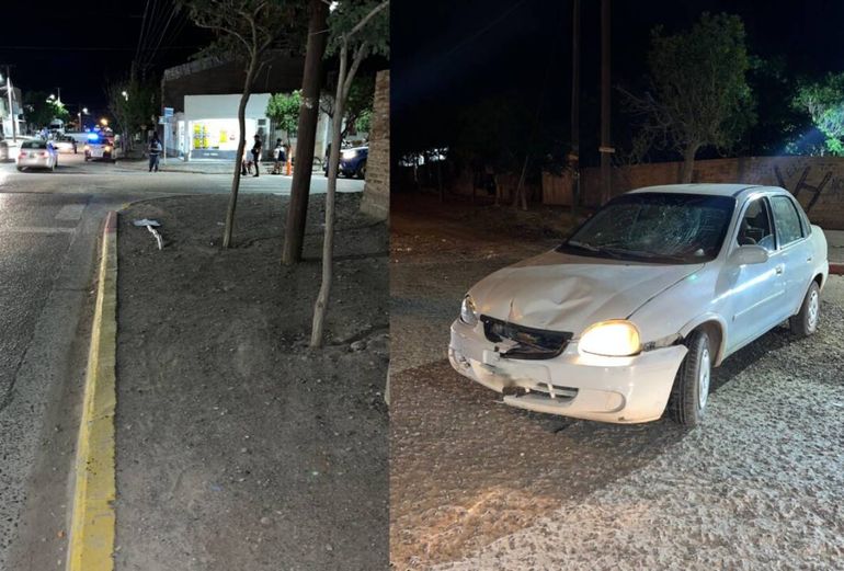 Un auto subió a la vereda y atropelló a una mujer que esperaba el colectivo
