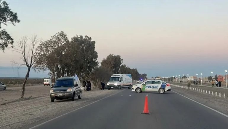 El impactante choque se registró este fin de semana en el acceso a San Antonio Oeste. Foto: Gentileza (Informativo Hoy/SAO)