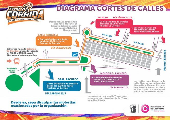 Cortarán calles por la Fiesta de la Actividad Física