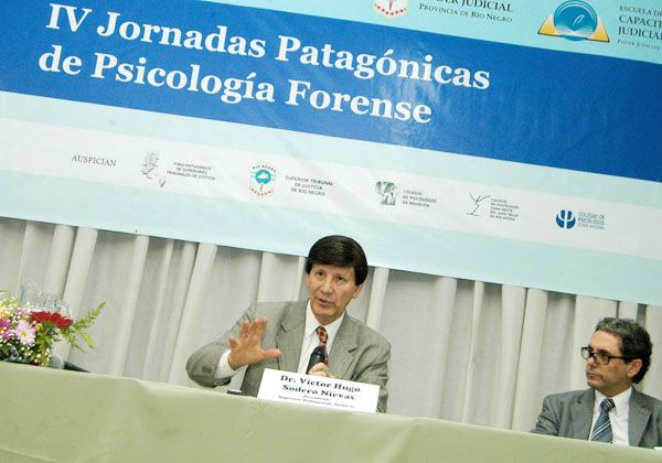 Se cerraron las Jornadas de Psicología Forense con la presencia de Sodero Nievas