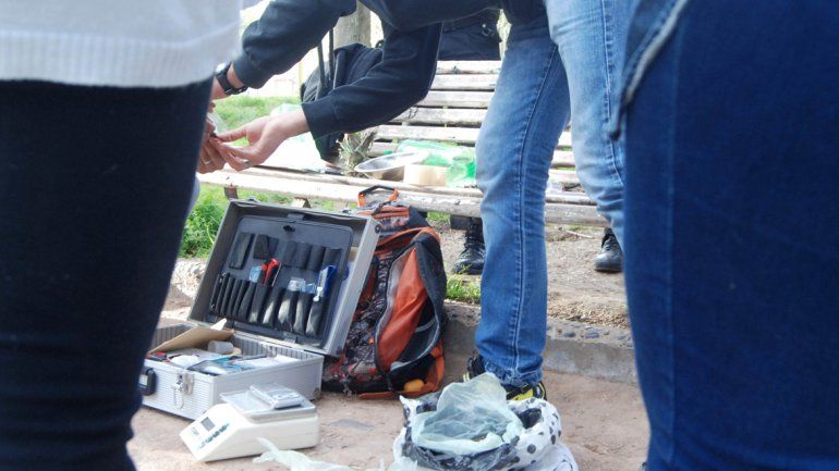 La droga secuestrada a los dos acusados fue muy escasa.