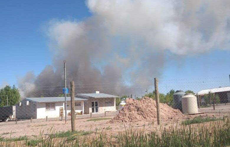 Otro enorme incendio en el predio del basural
