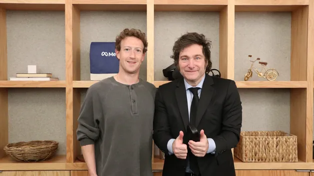 El presidente Javier Milei se reunió la semana pasada con Mark Zuckerberg, CEO de Meta.