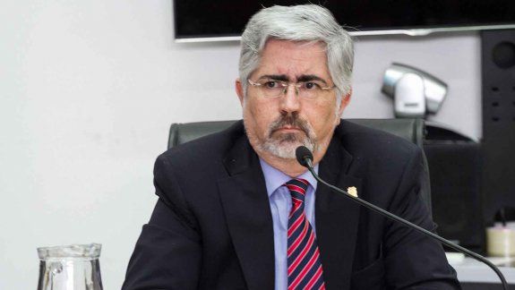 El juez Álvaro Meynet presidió la audiencia de control de acusación.