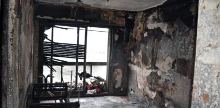 Los detalles del incendio de la casa de Pettinato: impactantes imágenes