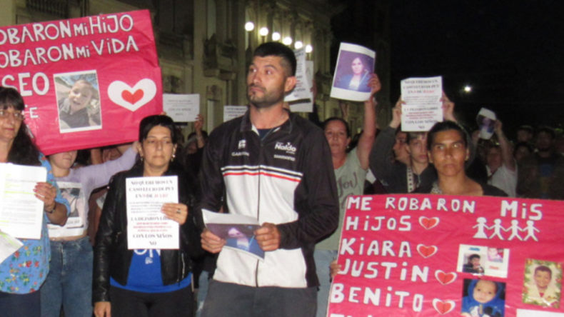 La denuncia del hombre se nacionalizó y convocó a una marcha por su hija. Foto: ANDigital