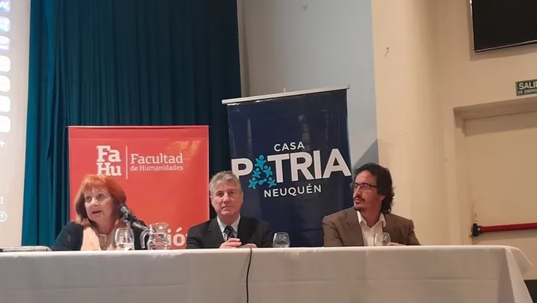 En qué charla participaba Amado Boudou en Neuquén