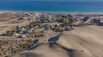 La presencia de los médanos en Bahía Creek es tan imponente como el mar. Foto: gentileza gui10road.