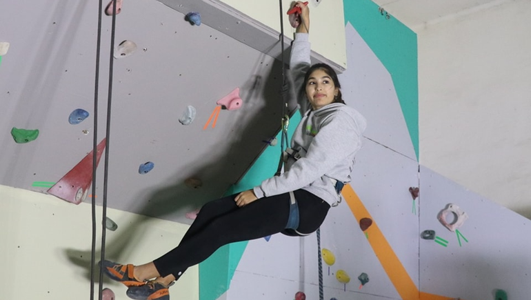 La Escalada deportiva se practica cada vez más en la ciudad. Fotos: gentileza Municipalidad de Cipolletti