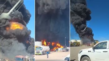 Un feroz incendio se desató en Añelo.