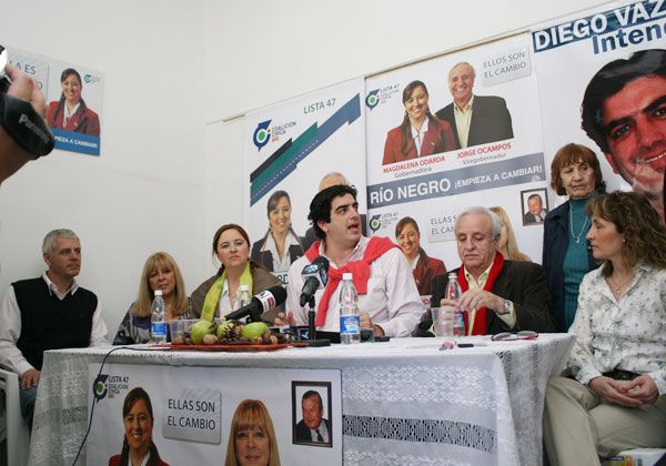 Odarda apoyó a candidatos locales