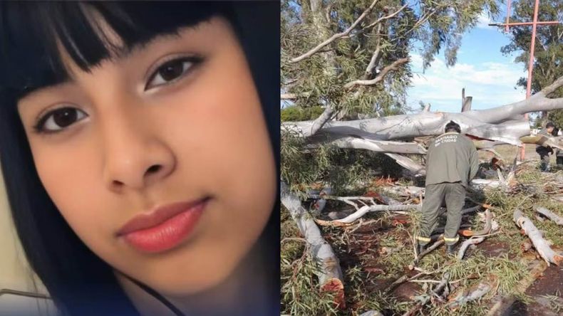 El temporal que azotó a la provincia de Santiago del Estero provocó la muerte de Morena, una adolescente de 16 años que perdiró la vida aplastada por un árbol.