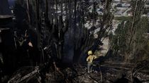 un brigadista que lucha contra los incendios sufrio graves quemaduras y esta en terapia
