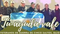 Los veteranos de guerra de Cinco Saltos siempre listos para ayudar.
